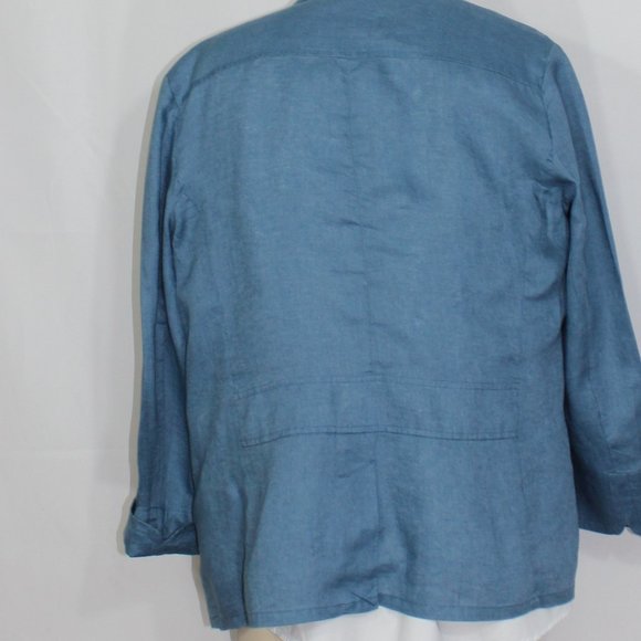 Lauren Ralf Lauren men  Elegant Blue Blazer Patch Pockets Button Closure Sz14/XL - Picture 4 of 8